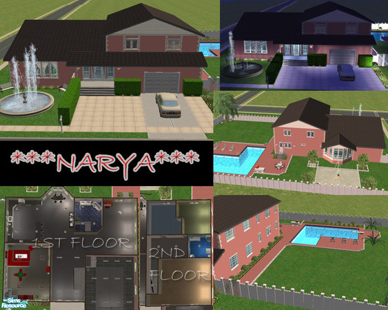 Sims 2 — Narya by Queen_Of_The_Stone_Age — A simple 3-bedroom, 2-bathroom house..perfect for a family.. with a big yard