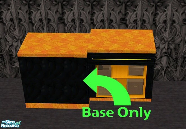 Sims 2 — Costume Shop Counter BASE by HChangeri — Part of the Halloween Costume Shop set. This is the counter BASE ONLY!