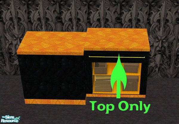 Sims 2 — Costume Shop Counter TOP by HChangeri — Part of the Halloween Costume Shop set. This is the counter TOP ONLY! It