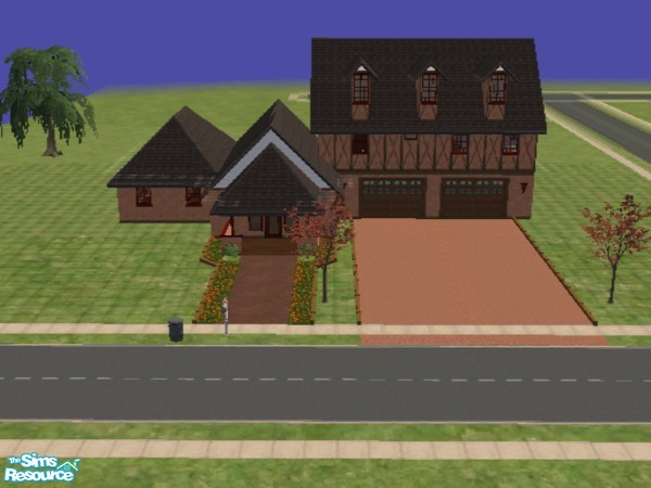 Sims 2 — 100 Canterbury Lane by devoted2rusty — My split-level dream home. It has 4 bedrooms, 2 baths on 2nd. level.