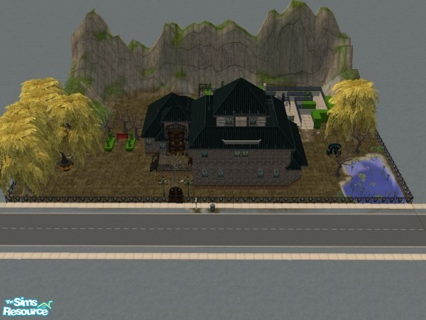 Sims 2 — 666 Crawling Lane by abnhokie — This is my lot built for House on Haunted hill competition. Credit for the only