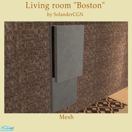 Sims 2 — Livingroom "Boston" - Wallcover 01 by SolanderCGN — Wallcover as part of the "Boston" living