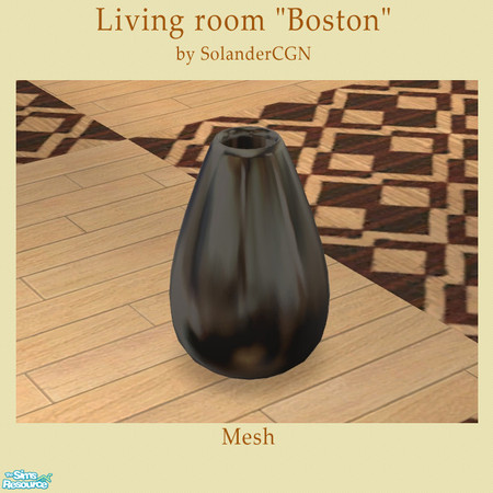 Sims 2 — Livingroom "Boston" - Vase by SolanderCGN — Vase as part of the "Boston" living room set by
