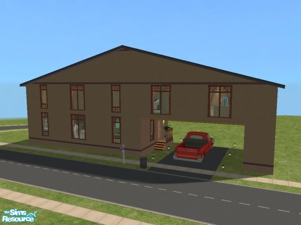 Sims 2 — Freesia by spladoum — Not a freesia plant in sight! But this two-story, 1/1 bachelor's pad lot does have lots of