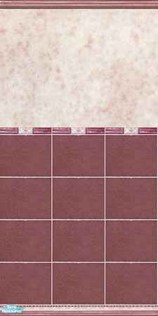 Sims 2 — Obidos wall 4 by Spaik — Part of the set "Obidos - red"