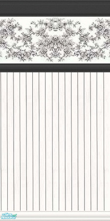 Sims 2 — nm Black Stripe by Henwen — Black carpet available. **TSRAA Member**