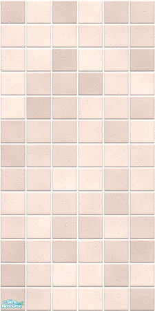 Sims 2 — nm Marshmallow Pink Bath Tile by Henwen — Matching floor available. **TSRAA Member**