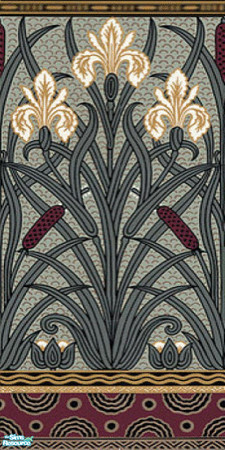 Sims 2 — Victorian Interiors 1: Deco Fleur Rain by c_literati — TSRAA