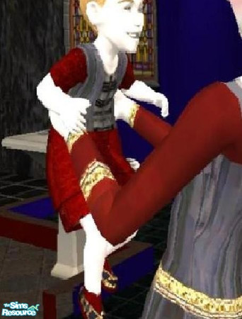 Sims 2 — ToddlerVampire Costume by fharbour — This cutie is all dressed up for Halloween nightin a costume that