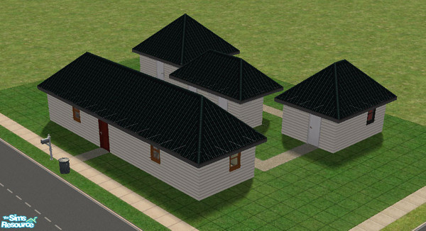 Sims 2 — boxed lot by tankgirlnz2 — This is my first lot, I wanted to do something different and so created this lot of