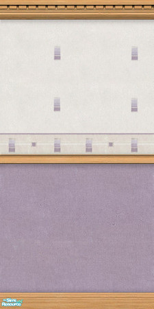 Sims 2 — Simply Chic Lilac 3 by Cailca — A set of walls with Lilac detail and matching carpet. Also available in other