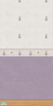 Sims 2 — Simply Chic Lilac 1 by Cailca — A set of walls with Lilac detail and matching carpet. Also available in other