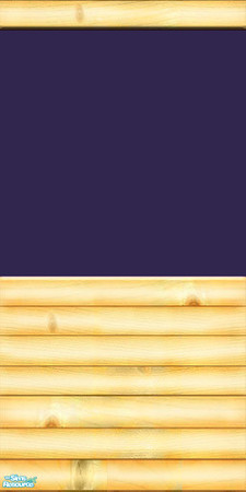 Sims 2 — Log Home Navy Wall by Simaddict99 — Log wall with navy upper, made to match my Log Home Intiriors Sets 