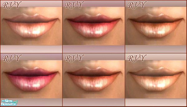 Sims 2 — High Shine Lip Gloss by Reavoye — High Shine Lip Gloss