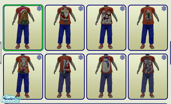 Sims 2 — Xmas Set by Wusel1811 — This is a cute set of Christmas outfits for female toddlers
