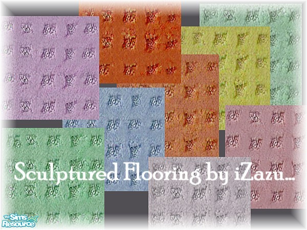 Sims 2 — Sculptured Flooring Set by TSR Archive — Sculptured Flooring Set with ScotchGuard by iZazu... ~TSRAA~