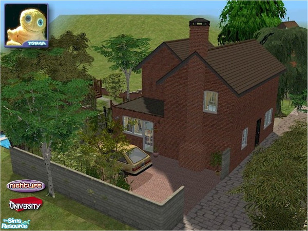 Sims 2 — Sun Lane by Cyclonesue — An English Victorian cottage with beamed ceiling (press the TAB key to enter camera