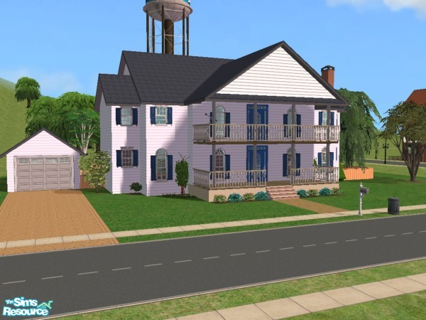 Sims 2 — 101 Bush Drive by hatshepsut — Cozy family home including a detached garage.