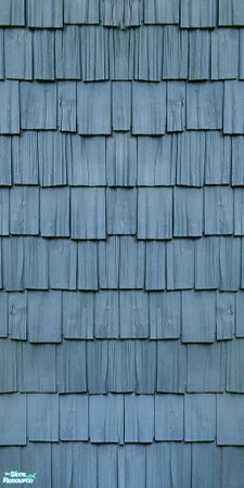 Sims 2 — Blue Wood Shingle Siding by Eboluh — Gorgeous blue wood shingle siding, perfect for your Victorian home! Hope
