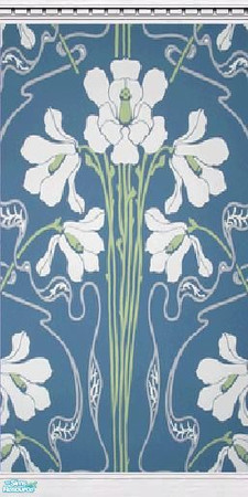 Sims 2 — Elsa Blue by spriteth — Historic wallpaper for the discerning sim. Image not mine.