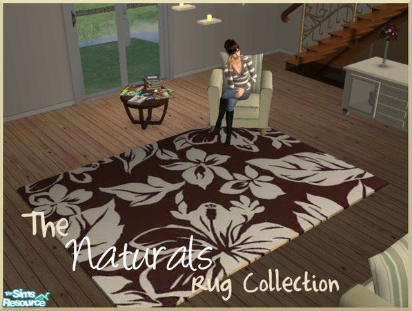 Sims 2 — The Natural Rug Collection by bethbrit — A set of 4 rugs based on echo\'s mesh with natural like colours.