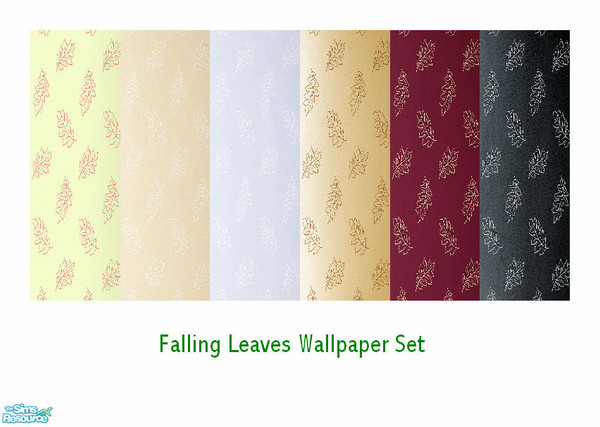 Sims 2 — Falling Leaves Wallpaper Set by thekewlestnerd — Six wallpaper designs for sims who love autumn!