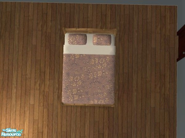 Sims 2 — Country Floral Bedding - Brown Floral by bethbrit — A set of bedding inspired by the country. No mesh needed.