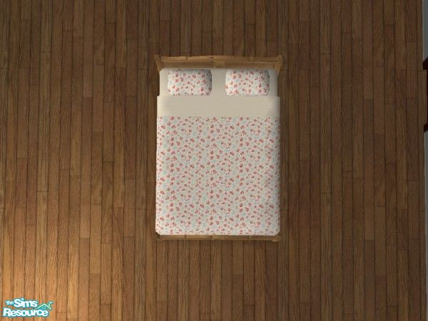 Sims 2 — Country Floral Bedding -White floral by bethbrit — A set of bedding inspired by the country. No mesh needed.