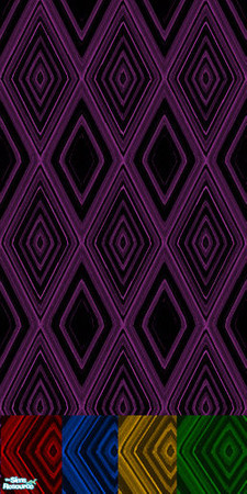 Sims 2 — Colourful Hypnosis by Cassina — Aren\'t you feeling sleepy? :P This wall gives a small illusion of hypnosis to