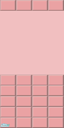 Sims 2 — Pastel Half Wall Tile Collection - Red Wall Tiles by shadow66 — From my \'Pastels Collections\':- This is one