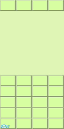 Sims 2 — Pastel Half Wall Tile Collection - Lime Wall Tiles by shadow66 — From my \'Pastels Collections\':- This is one