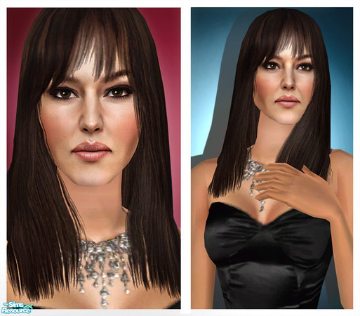 Sims 2 — Monica Bellucci by Jirka — The sultry Italian actress and model, Monica Bellucci. Known for her roles in movies