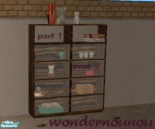 Sims 2 — bookcase2 couleurs d'Afrique by wondernounou — I really love this living, so I've done another recolor for my