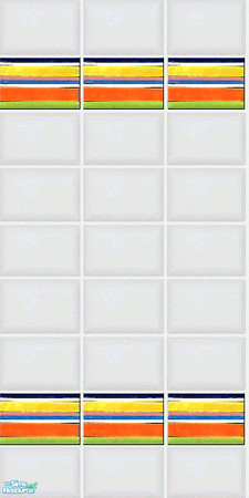 Sims 2 — Fruity Stripes Tile 3 by TSR Archive — Part of a set of mix and match tiles. ** TSRAA member **
