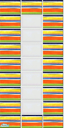 Sims 2 — Fruity Stripes Tile 4 by TSR Archive — Part of a set of mix and match tiles. ** TSRAA member **