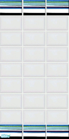 Sims 2 — Minty Stripes Tile 2 by TSR Archive — Part of a set of 4 Walls and 4 Floors to mix and match as you please. **