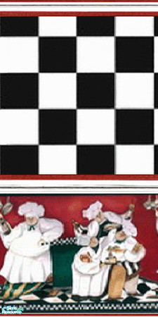 Sims 2 — WhiteRose_19 by white_rose — More chef guys for your walls, looks great in the 50's diner