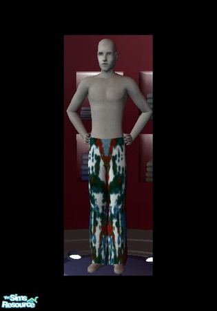 Sims 2 — Mens Pjs 10 by LadyDeluxe — Recolored men's pajama bottoms.