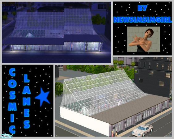 Sims 2 — Cosmic Lanes by NewSimSimGirl — Cosmic bowling, spaced out games and pictures, drinks and karaoke! Its out of