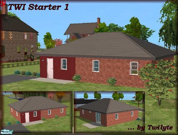 Sims 2 — TWI Starter 1 by Twilyte — As part of the Habitat for Simanity Program, Sims across the land came together to