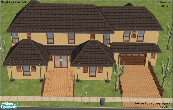 Sims 2 — DN_Southwestern4 by Deteriorating_Nymph — The last house to complete my Southwestern Collection. :B Constructed