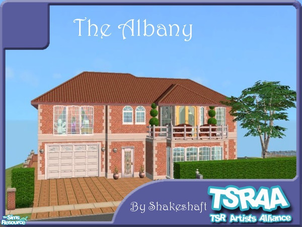 Sims 2 — The Albany by Shakeshaft — The Albany is a small family home with 3 bedrooms and 1 1/2 bathrooms, with a garage