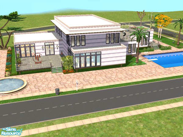Sims 2 — Degu by Andres-Chile — A modern house, with a very contemporary style, for a little family, have a pool,
