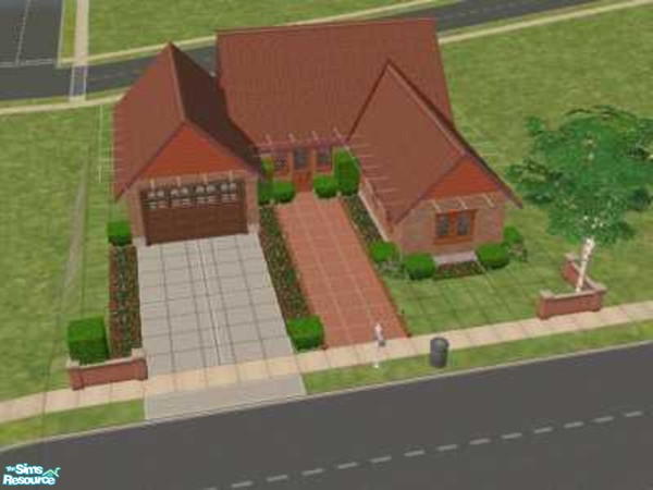 Sims 2 — 143 Raisin Court by Crass — A small but beautiful ranch home for a single sim or an older couple. Features
