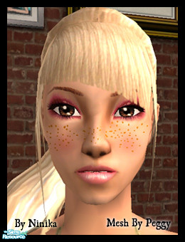 The Sims Resource - Shiny Blonde Hair