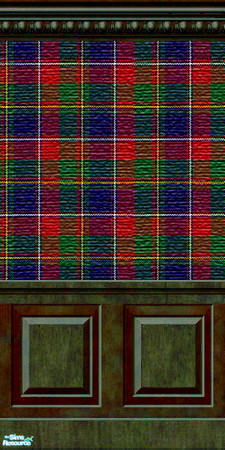 Sims 2 — Krazy Plaid Wallpaper by buntah — This is part of my Krazy Plaid Kitchen set.