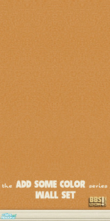 Sims 2 — *Add Some Color*  Orange Sanded by BetterbeSim — Add Some Color to your Sim's homes! This is the Wall set of a