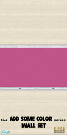Sims 2 — *Add Some Color*  Pink & wood panel by BetterbeSim — Add Some Color to your Sim's homes! This is the Wall