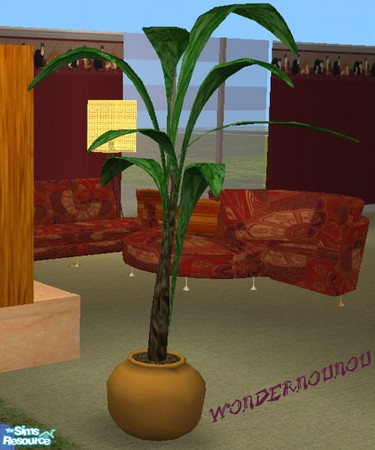 Sims 2 — plant by wondernounou — I love this living, especialy the rounds seats. I've just made a recolor with warm