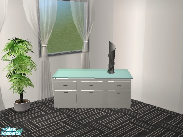 Sims 2 — Affaire Office White Sculpture by Funny2401 — Affaire Office White Recolor. Mesh also available at TSR and on my
